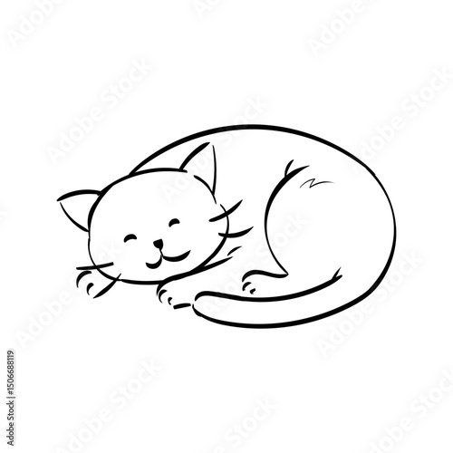 Hand Drawn Pet Veterinary Outlined Illustration