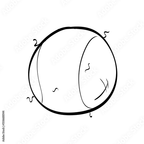 Hand Drawn Pet Veterinary Outlined Illustration