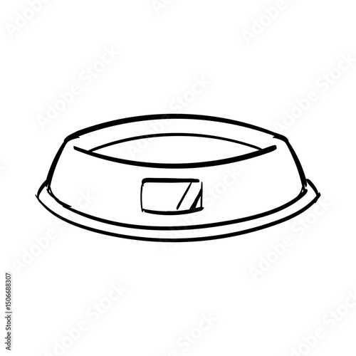 Hand Drawn Pet Veterinary Outlined Illustration