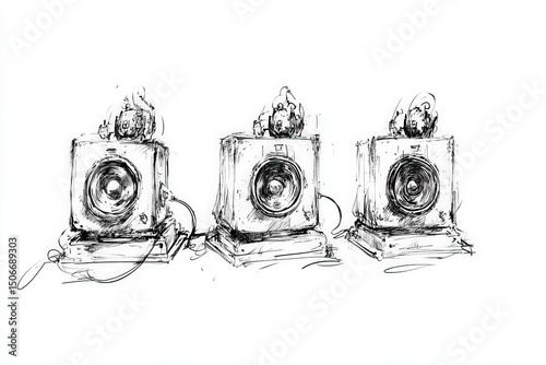 speaker sketch