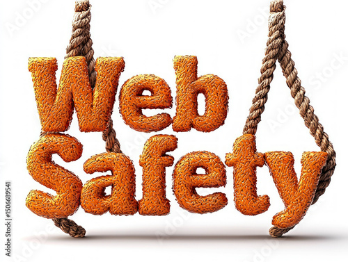 Web Safety 3d text
