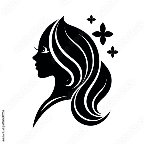       Beauty care logo vector art illustration.
