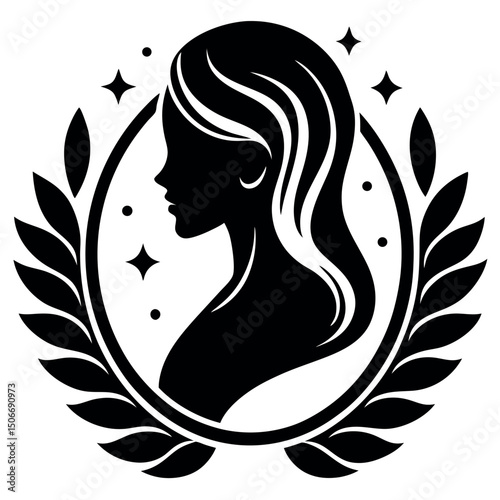       Beauty care logo vector art illustration.
