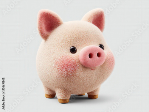 Child-sized piggy bank with...