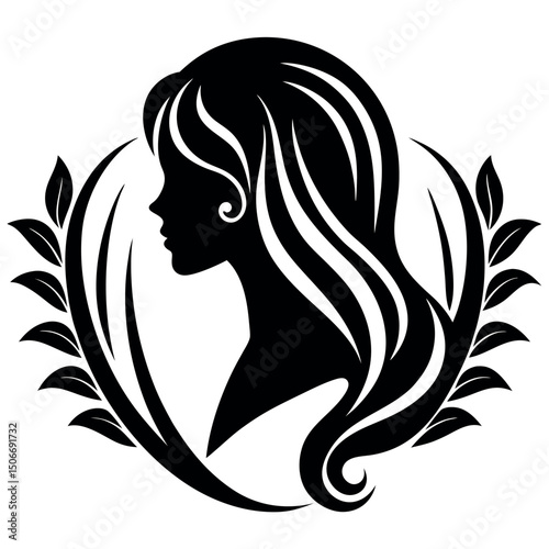       Beauty care logo vector art illustration.
