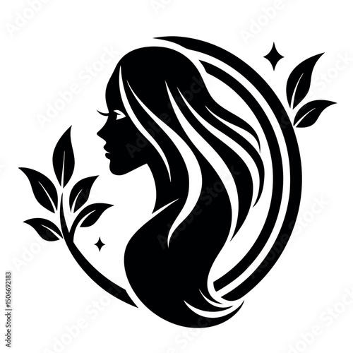       Beauty care logo vector art illustration.
