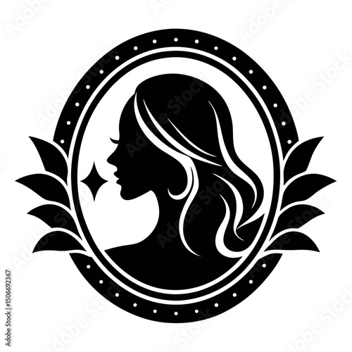       Beauty care logo vector art illustration.
