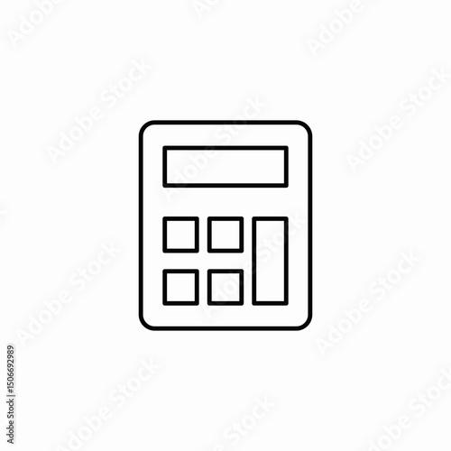 calculator counting icon sign vector