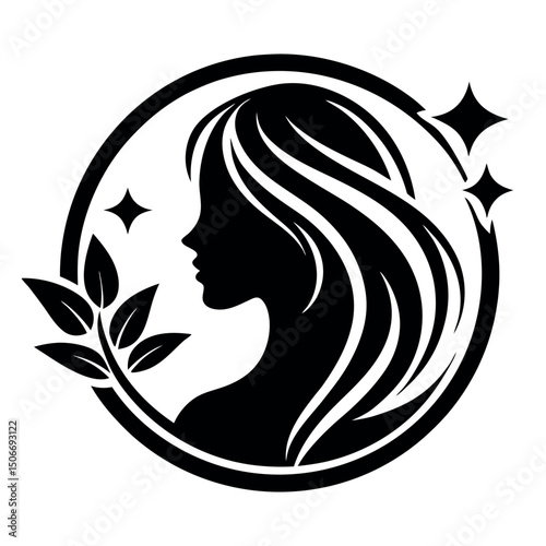       Beauty care logo vector art illustration.
