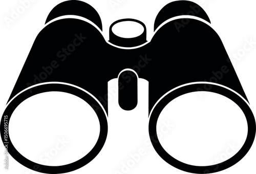 binocular, icon, black, silhouette, vector, optic, search, spy, view, exploration, discovery, travel, wildlife, nature, outdoor, adventure, observation, equipment, symbol, isolated, shape, outline, fi