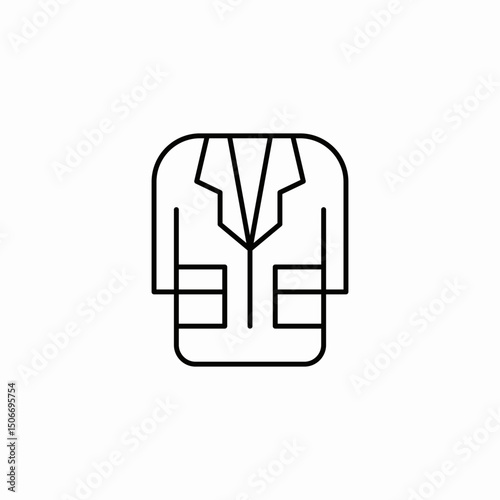 lab coat icon sign vector