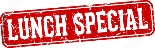 lunch special rectangular sign. lunch special stamp