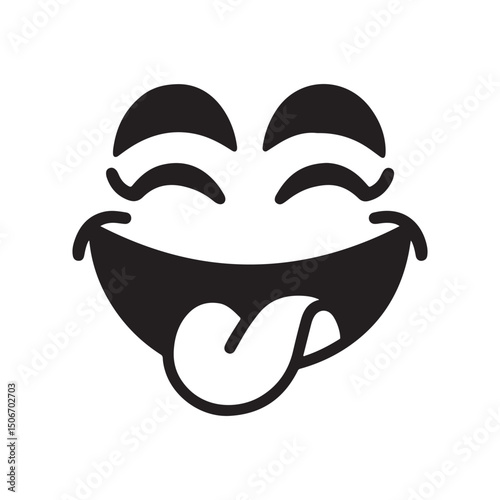 man funny face cartoon vector icon design