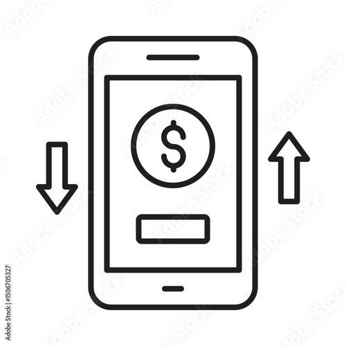 Free Download Mobile payment :Vector Icon which can easily modify or edit - GFXLoad