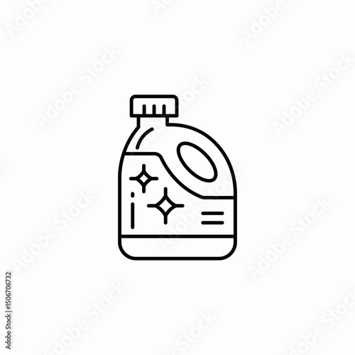 bleach cleaning icon sign vector
