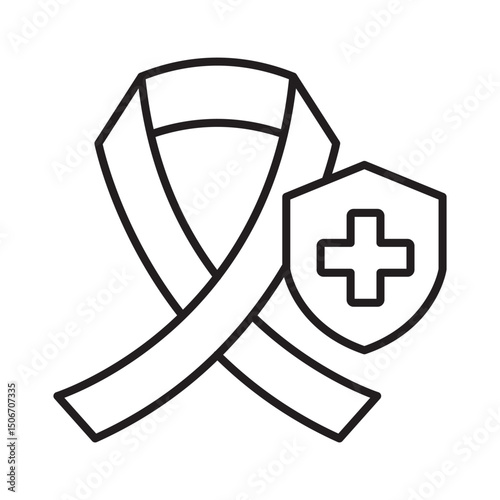 Cancer insurance :Vector Icon which can easily modify or edit