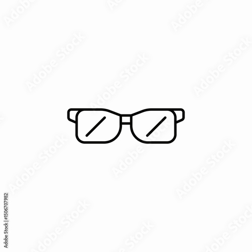 eyeware glasses icon sign vector