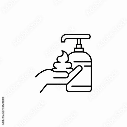 foam soap icon sign vector