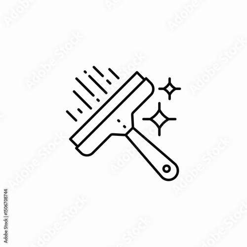 glass cleaning icon sign vector