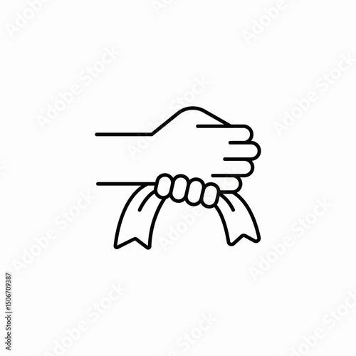 hand wipe icon sign vector