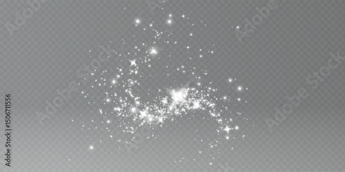 White Sparkling Light Flare — Glowing Star Effect with Glistering Shine and Radiant Glow for Bright, Clean, or Decorative Designs