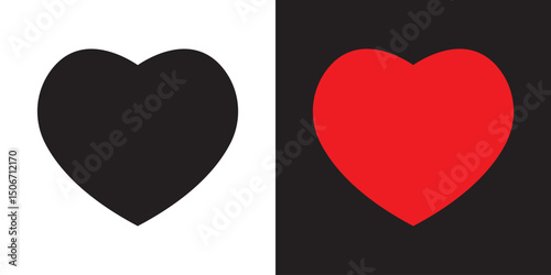 Heart icon. Vector illustration. EPS 10/AI