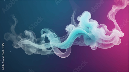 Abstract smoke on color abstract background.