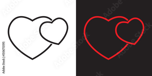 Heart icon. Vector illustration. EPS 10/AI