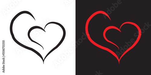Heart icon. Vector illustration. EPS 10/AI