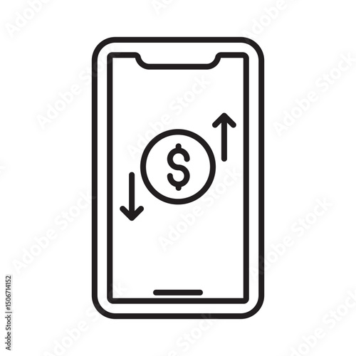 Online transfer :Vector Icon which can easily modify or edit