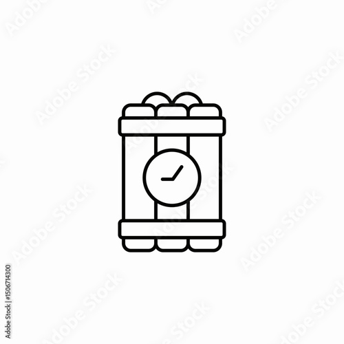 time bomb icon sign vector