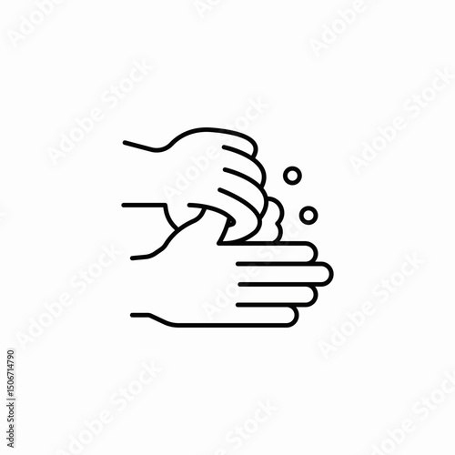 washing hands icon sign vector