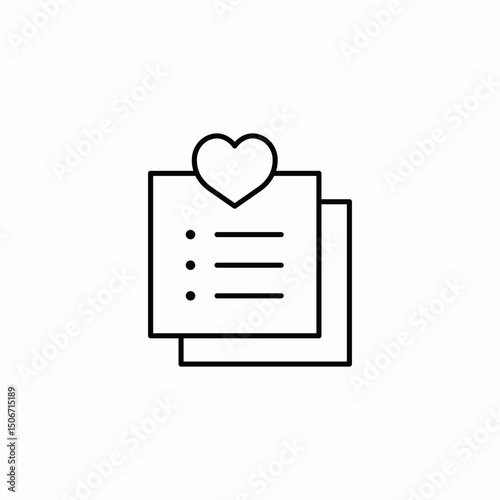 wish list icon sign vector