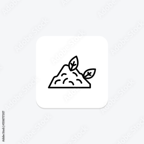 Natural Compost Pile, vector, pixel perfect, illustrator file