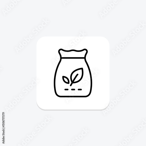 Organic Feed Bag, vector, pixel perfect, illustrator file