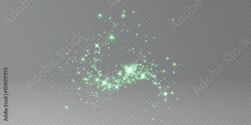 Magical and Neon Overlay Effect — Transparent Glistering Mist with Galaxy Sparkles, Starburst,  Powder for Fantasy,  or Abstract Atmospheric Designs