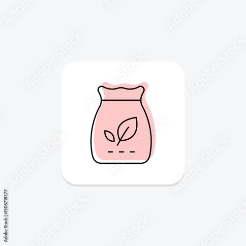 Organic Feed Bag, vector, pixel perfect, illustrator file