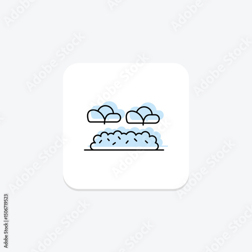 Mulched Garden Row, vector, pixel perfect, illustrator file