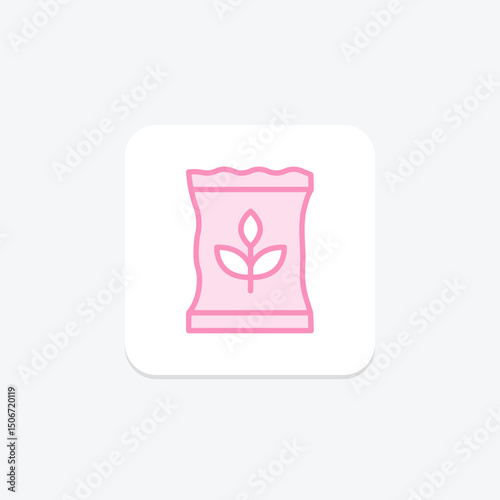 Organic Seed Packet, vector, pixel perfect, illustrator file