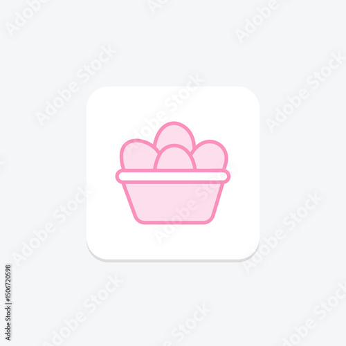 Organic Egg Basket, vector, pixel perfect, illustrator file