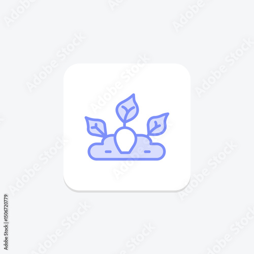 Veggie Patch With Labels, vector, pixel perfect, illustrator file