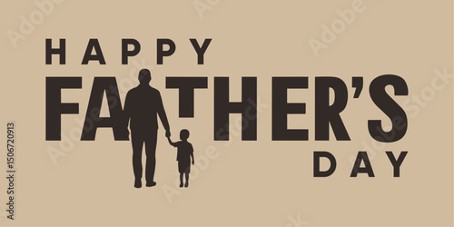 Modern Flat Design Graphic for Father’s Day Wishes
