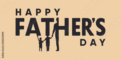 Modern Flat Design Graphic for Father’s Day Wishes