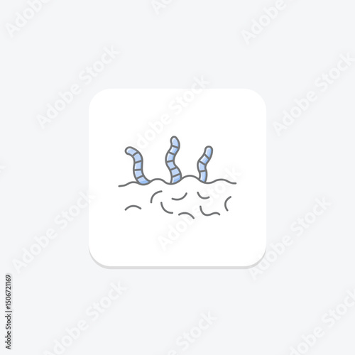 Soil With Worms, vector, pixel perfect, illustrator file