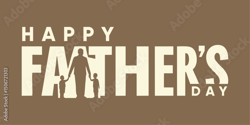 Modern Flat Design Graphic for Father’s Day Wishes