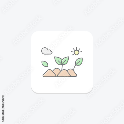 Backyard Organic Patch, vector, pixel perfect, illustrator file