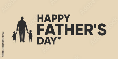 Modern Flat Design Graphic for Father’s Day Wishes