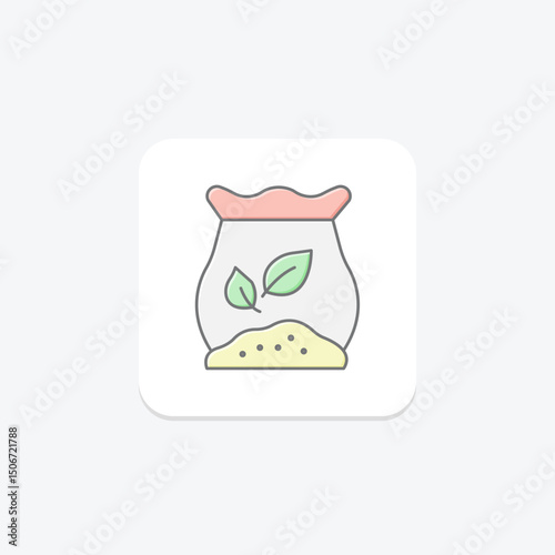 Homemade Compost Mix, vector, pixel perfect, illustrator file