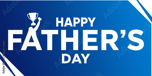 Modern Flat Design Graphic for Father’s Day Wishes