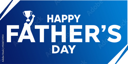 Modern Flat Design Graphic for Father’s Day Wishes